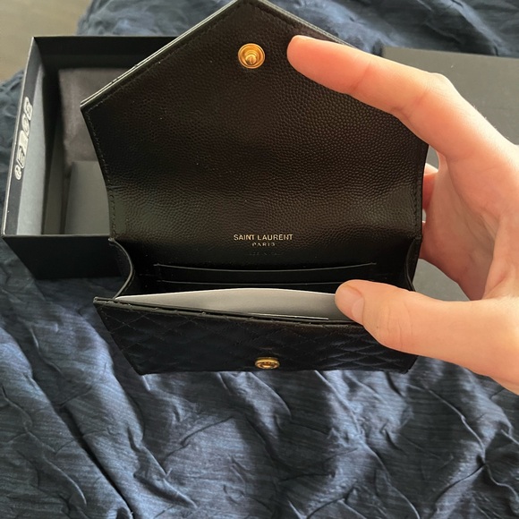 YSL Monogram Small Flap Wallet in Grained Leather - Picture 5 of 6